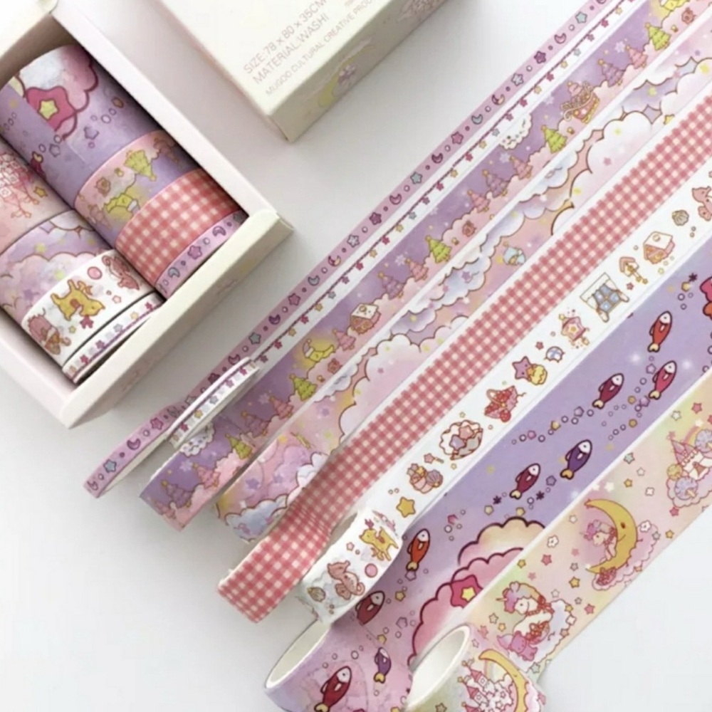 Pink and Purple Decorative Tape Set